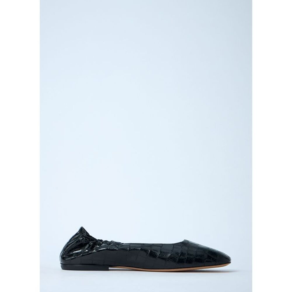 Dries Van Noten Women Croc-Embossed Ballerina Flats - Picture 7 of 7